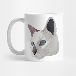 White Cat Mug